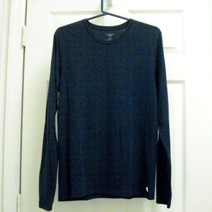 Dockers Navy Long Sleeve Tee Shirt Size Small